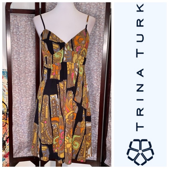 Trina Turk Dresses & Skirts - 🧡Host Pick🧡 Trina Turk black/multicolored dress.